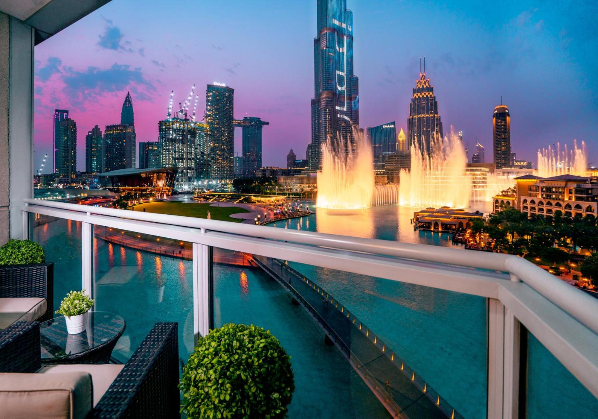 Elite Royal Apartment - Full Burj Khalifa & Fountain View - Opal - 2 Bedrooms Plus 1 Open Bedroom Without Partition Dubai Luaran gambar