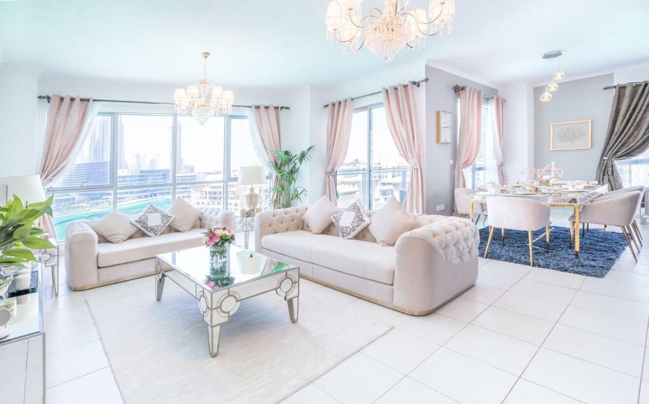 Elite Royal Apartment - Full Burj Khalifa & Fountain View - Opal - 2 Bedrooms Plus 1 Open Bedroom Without Partition Dubai Luaran gambar